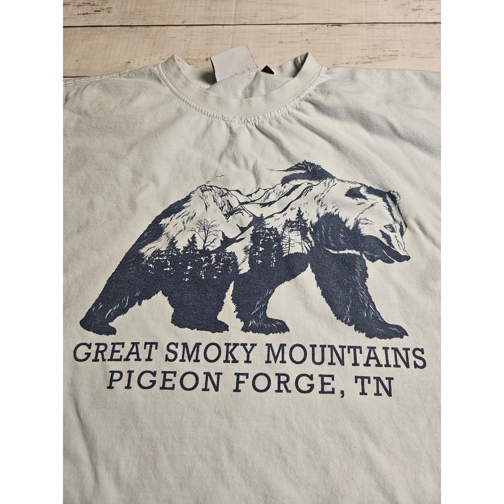 Coconut Creek Great Smoky Mountains Bear‎ T-Shirt XL Light Blue Pigeon Forge TN